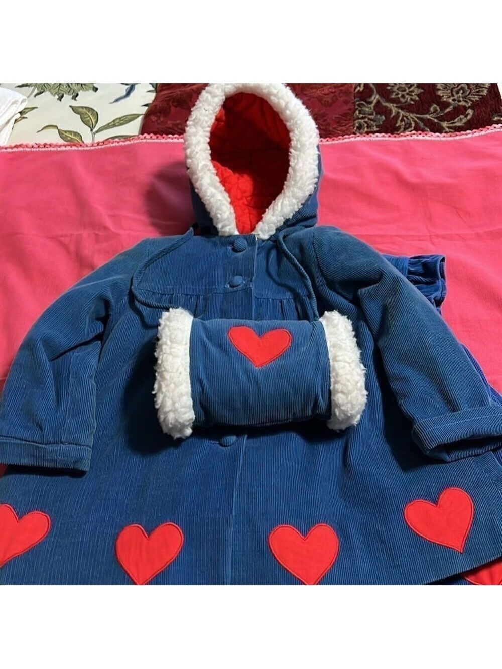 FISCHEL BY Johnston toddler jumper, lined coat and muffler. Vintage. 2T